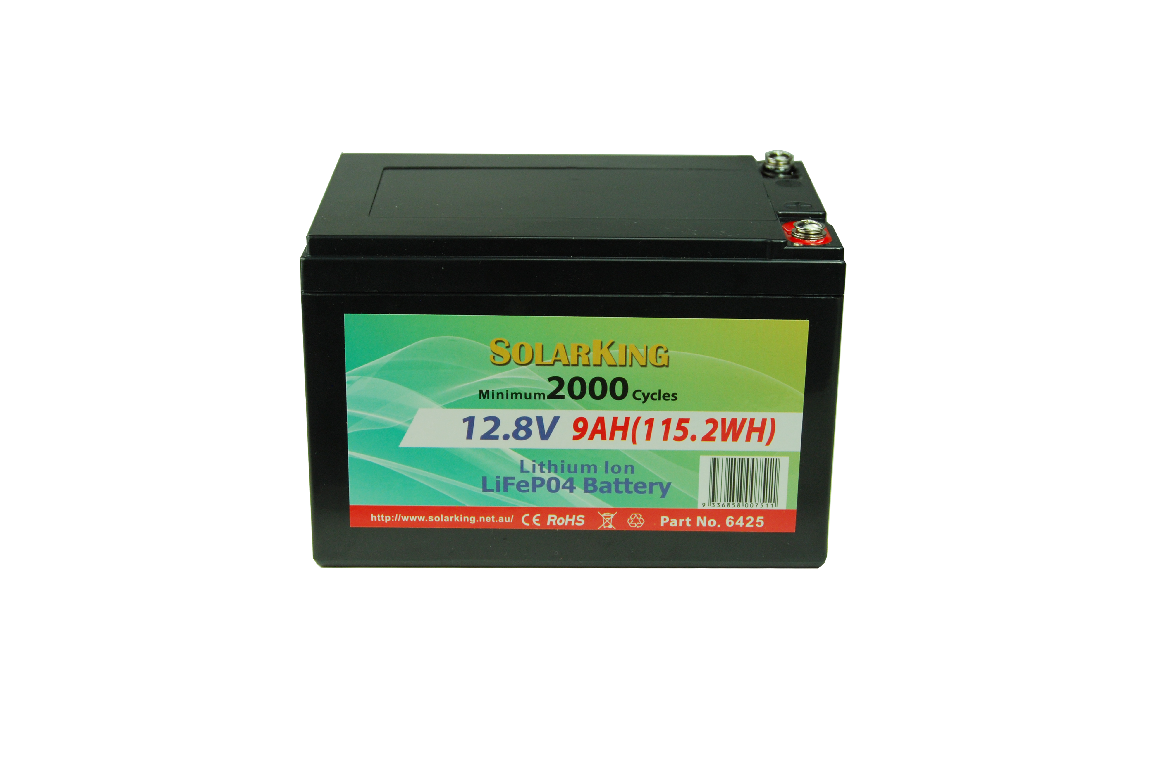 12.8V 9AH Lithium LiFe PO4 SolarKing Battery  LB-9-12-10